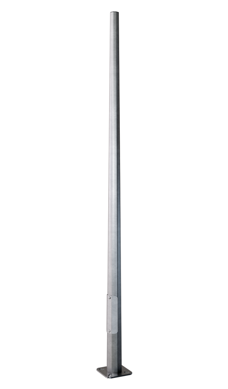 Polygonal pole 18 ft. POL OD  (Galvanized steel)